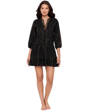 Miraclesuit Cover-up V-neck Beach Dress - Black