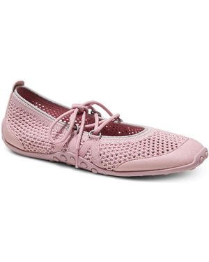 VIVAIA Cecily Square-toe Hybrid Mesh Mary Janes - Pink