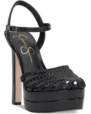 Jessica Simpson Inaia High Heel Platform Sandals - Black
