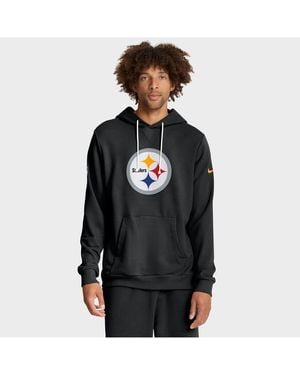 Nike Pittsburgh Steelers Sideline Standard Issue Initial Home Dri-fit Hoodie - Black