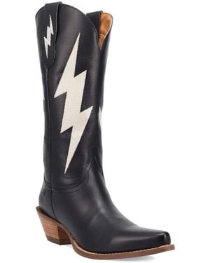 Dingo Thunderbolt Leather Boot - Black