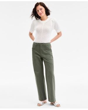 On 34th Braided-trim Cargo Pants - Green