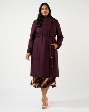 Estelle Plus Size Reo Coat - Red