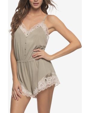 Felina Regular Amelie Jersey Vintage Lace Romber Sleepwear - Natural