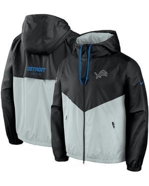 Nike Black/ Silver Detroit Lions 2026 Rivalries Collection Windrunner Full-zip Jacket