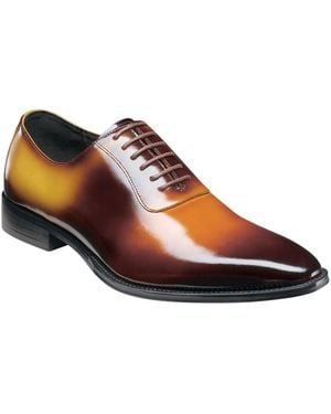 Stacy Adams Shaffer Plain-toe Memory-foam Oxfords - Brown