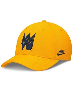Nike West Virginia Mountaineers Rise Academic Dri-fit Flex Hat - Yellow