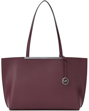 Michael Kors Michael Evelyn Extra Large East West Top Zip Tote - Purple