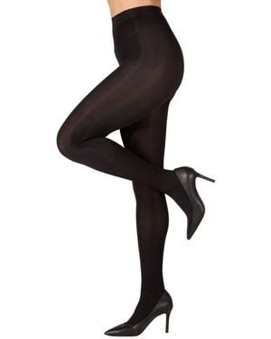 Memoi Deep Gloss Semi-opaque 40 D Tights - Black