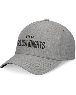 Fanatics Vegas Golden Knights Elements A-frame Leather Strap Back Hat - Gray