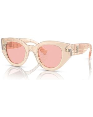 Burberry Low Bridge Fit Sunglasses - Pink