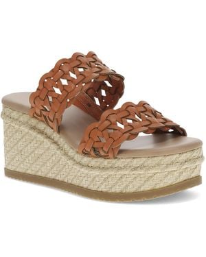 BareTraps Skylar Slip-on Wedge Sandals - Brown