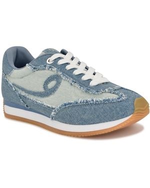 Nine West Fivo Casual Round Toe Sneakers - Blue