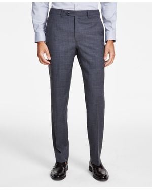 Michael Kors Classic-fit Wool Stretch Pants - Blue
