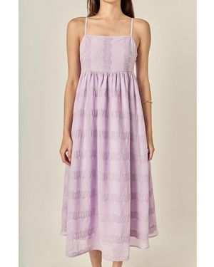 chinese dress ladies Gridded Organza Mini Dress – English Factory main image 1