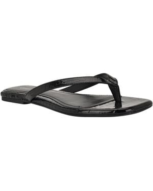 Calvin Klein Stelea Flat Thong Sandals - Black