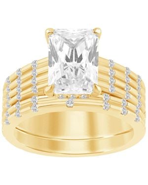 Macy's 2-piece Certified Lab-grown Diamond Bridal Ring Set (3-1/3 Ct. T.w. - Metallic