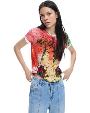 Desigual T-shirt Designed By Mr. Christian Lacroix - Blue