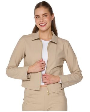 G Lifestyle Clothing Full Zip Jacket - Natural