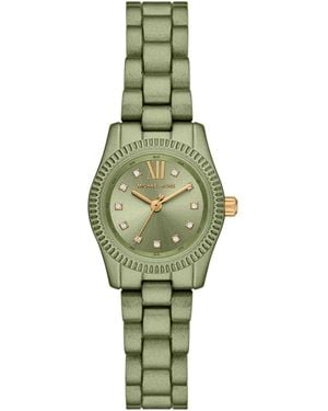 Michael Kors Mk Limited-Edition Petite Lexington-Tone Watch - Green
