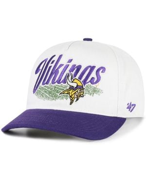 '47 Minnesota Vikings Retro-inspired Five-panel Adjustable Hat - White