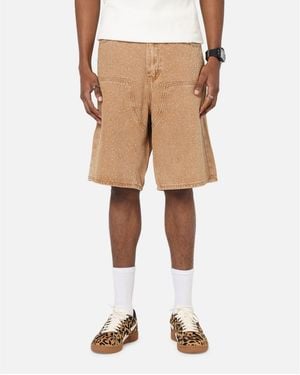 Xxiii Men Diamond Buckle Back Jorts Shorts - Natural