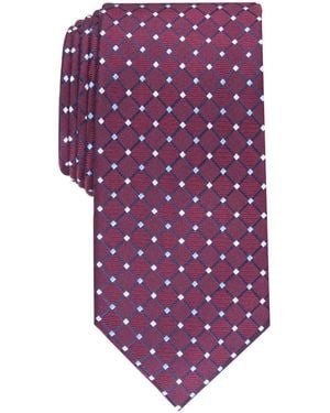 Club Room Classic Grid Tie - Red