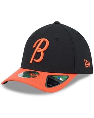 KTZ Black/orange Baltimore Orioles Player Replica 39thirty Flex Hat - Blue