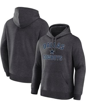LOGO ATHLETIC Dallas Cowboys Arch Victory Hoodie - Gray