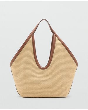 Mango Natural Fiber Shopper Bag
