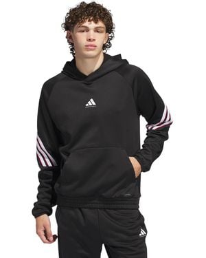 adidas Select Foundation Fleece Basketball Hoodie - Black