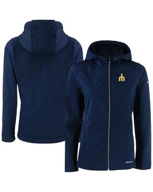 Cutter & Buck Seattle Mariners Evoke Eco Softshell Full-zip Jacket - Blue