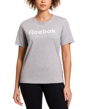 Reebok Cotton Logo-graphic Crewneck T-shirt - Gray