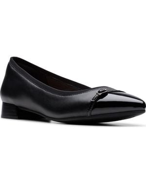 Clarks Natalyn Dusk Slip-on Flats - Black
