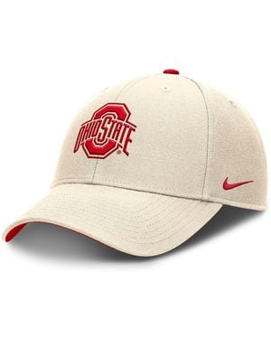 Nike Ohio State Buckeyes Rise Primetime Performance Trucker Adjustable Hat - Natural