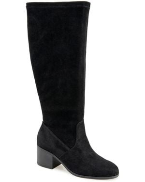 Kensie Louisa Knee-high Stretch Boot - Black