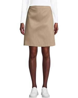 Lands' End Blend Chino Skort Above Knee - Natural
