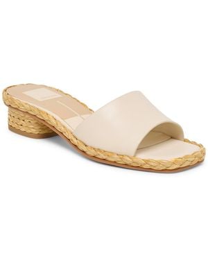 Dolce Vita Yossi Pearl Mesh Slide Dress Sandals in White | Lyst