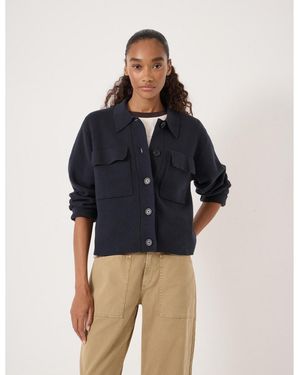 Hush Bobbie Knitted Shacket - Blue