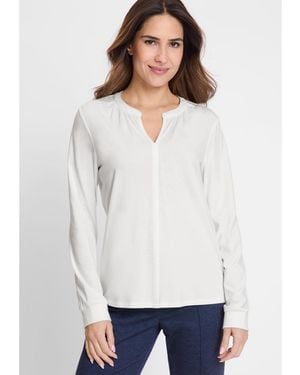 Olsen Solid Tunic T-shirt - White