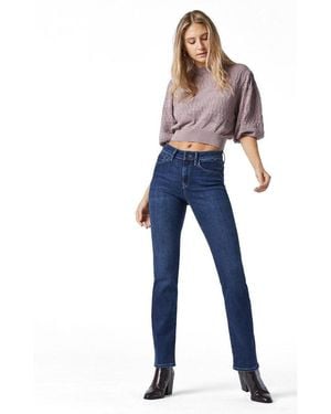 Mavi Kendra High Rise Straight Leg Jeans - Blue