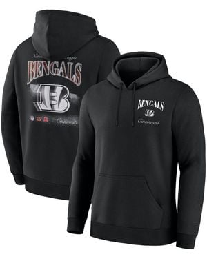 Fanatics Cincinnati Bengals Nightfall Long-sleeves Fleece Hoodie - Black