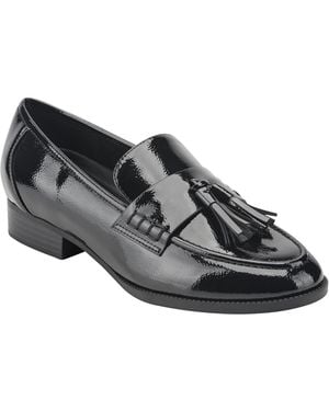 Bandolino Lirka Tassel Block Heel Dress Loafers - Black