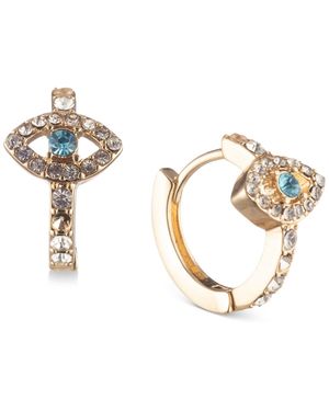 Lonna & Lilly Gold-tone Evil Eye huggie Hoop Earrings - Blue