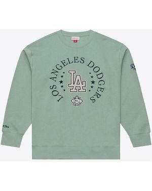 Mitchell & Ness Los Angeles Dodgers Yacht Rock Fleece Sweatshirt - Green
