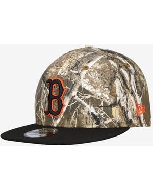 KTZ Boston Red Sox Realtree Orange Pop 9fifty Snapback Hat - Metallic