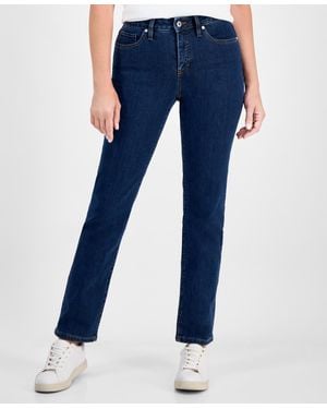 Style & Co. Mid-rise Straight-leg Denim Jeans - Blue