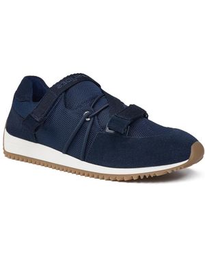 J/Slides Lola Wedge Suede Athletic Sneakers - Blue