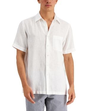 Club Room 100% Linen Shirt - White