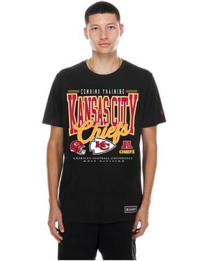 KTZ Kansas City Chiefs Combine Graphic Crewneck T-shirt - Black